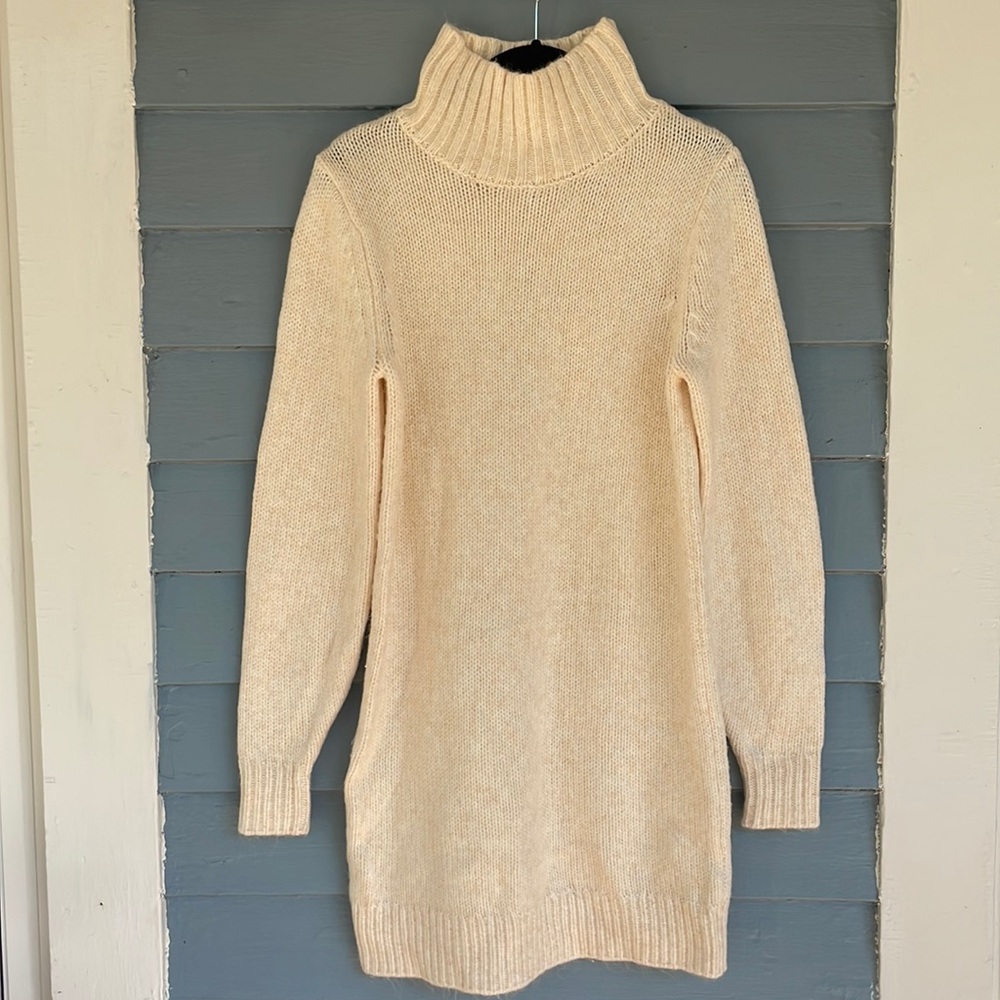 ASOS Ivory Turtleneck Mini Dress - Picture 3 of 9